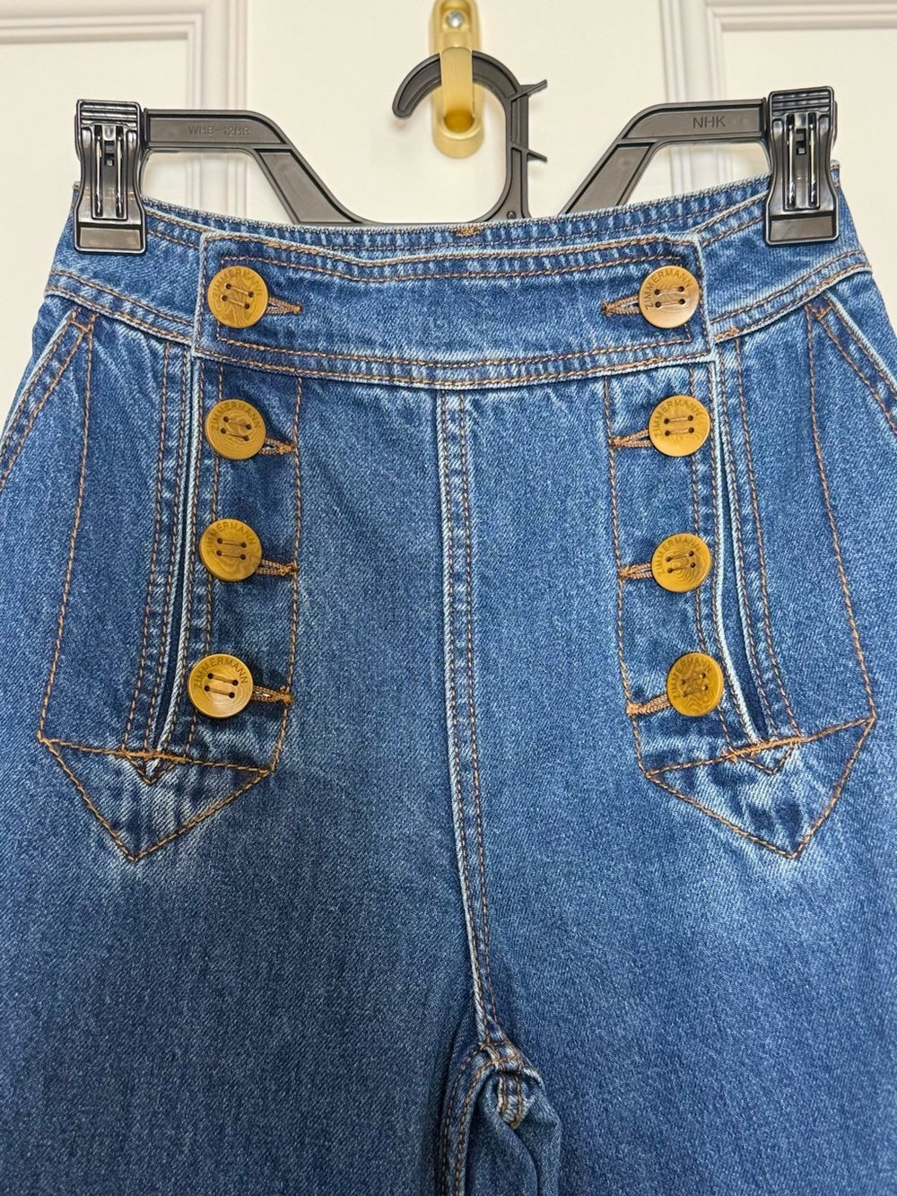Zimmermann High-Rise Wide Leg Postcard Runway Jean Denim Rare 0 - Picture 15 of 15